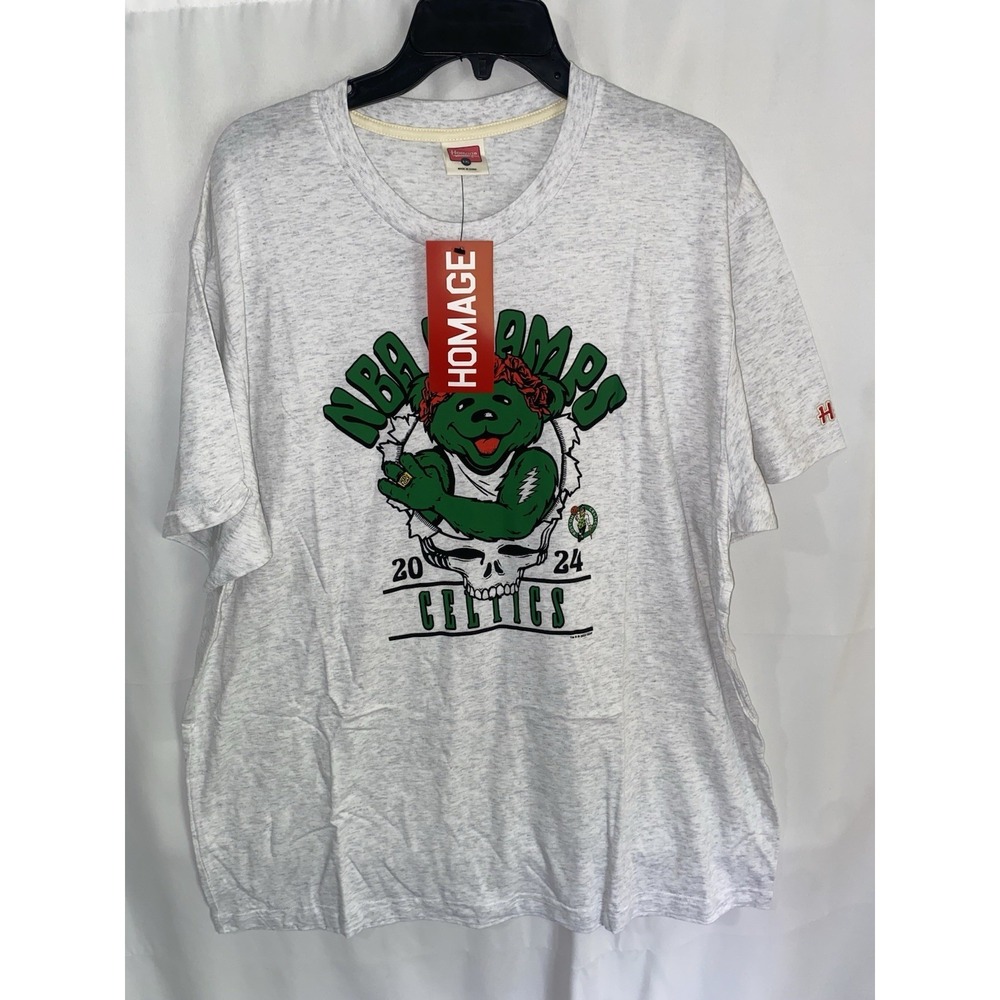 NWT Homage Boston Celtics‎ Grateful Dead 2024 NBA Champs T Shirt XXL